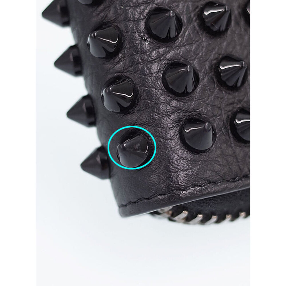 Christian Louboutin Panettone Studded Round Zipper Long Wallet - Picture 8 of 9